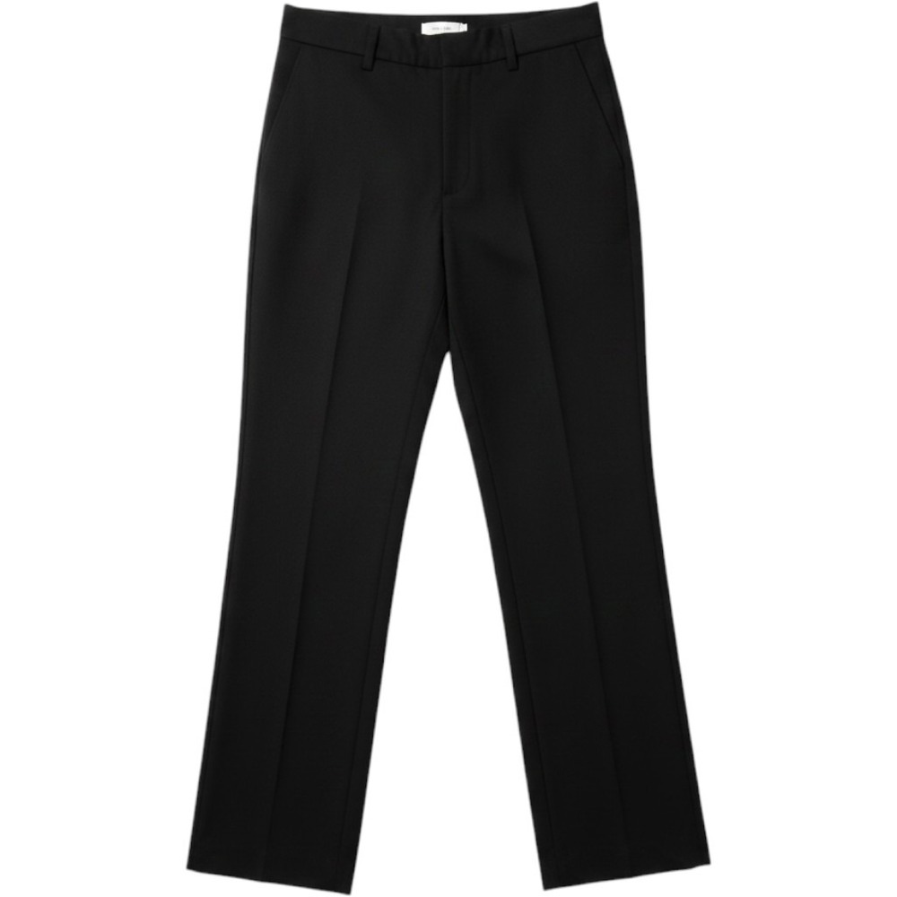 Charter Club Women's Petite Black Slim Fit Flat Front Solid Dress Pants